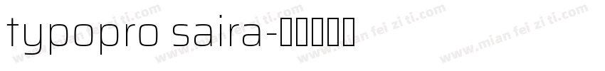typopro saira字体转换